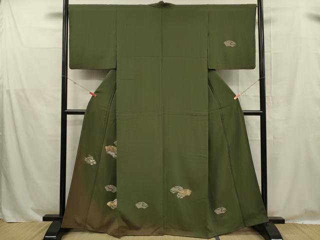 平和屋着物■訪問着　螺鈿　草花文　金彩　正絹　逸品　DABE0271ya
