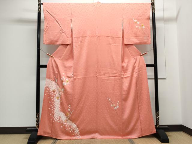 乐天商城 - 平和屋着物■訪問着　絞り　枝花文　金彩　正絹　逸品　CABF1900th