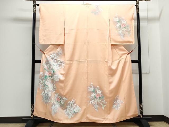 Rakuten - 平和屋着物■訪問着　刺繍　草花文　暈し染め　正絹　逸品　CABF1903th