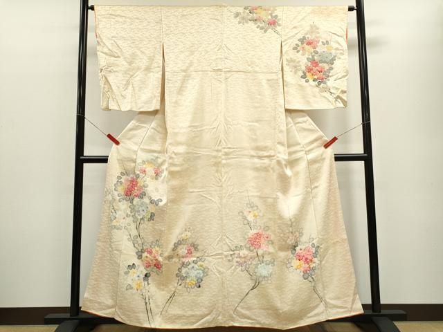 Kimono - 平和屋着物■訪問着　手描き　枝花文　やまと謹製　正絹　逸品　CABF2943ze