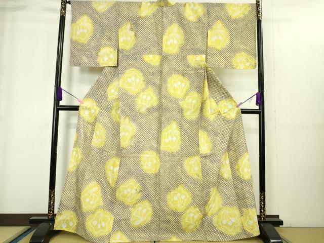 乐天商城 - 平和屋着物∴極上　夏物　浴衣　有松鳴海絞り　舞花文　綿　逸品　DZAA20252kh5