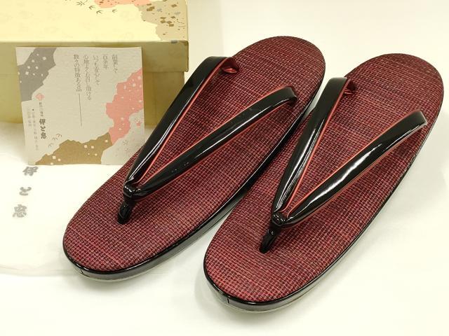 平和屋着物●和装小物 和装草履 伊と忠 共箱付き 逸品 AABH4286ay