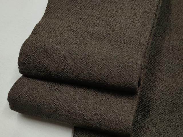Obi - 平和屋着物●男性　本場筑前博多織　角帯　霞文　正絹　逸品　CABF5402hy