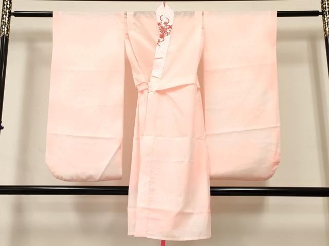 平和屋着物[]女の子　子供　長襦袢　無双仕立て　菊文　暈し染め　半衿刺繍　洗える着物　DABC5314ma