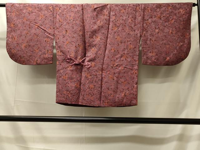 平和屋着物＃道中着　花唐草文　正絹　逸品　CABI6164in