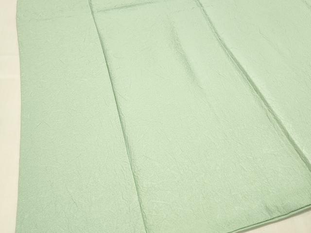 Kimono - 平和屋着物■上質な色無地　霞地紋　白緑色　正絹　逸品　DABD6957cm