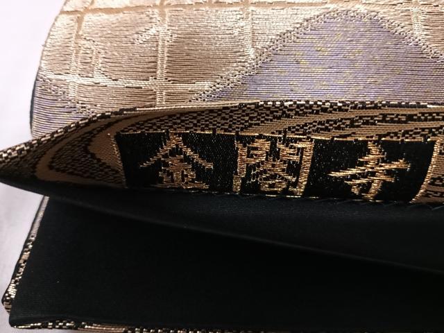 平和屋の平和屋着物◎六通柄袋帯 唐織 金閣寺 紫峰水明 金糸 正絹 逸品 AABI1024yx｜アングル3