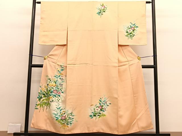 平和屋着物■訪問着 友禅 枝花文 暈し染め そごう扱い 正絹 逸品 未使用 BAAW7634hv