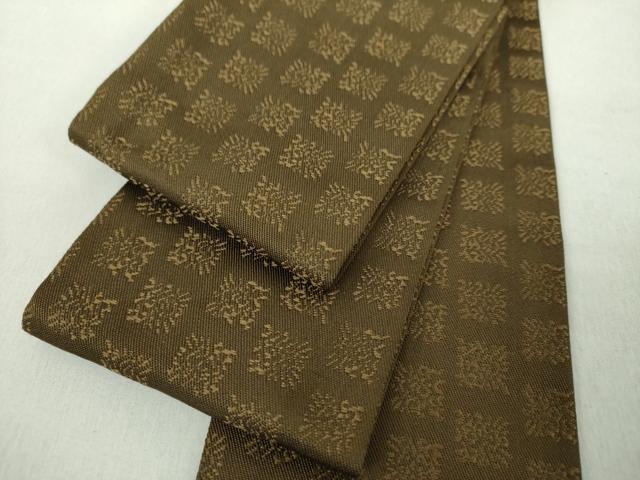 Obi - 平和屋着物●男性　角帯　花間道　正絹　逸品　未使用　DABE5011ps