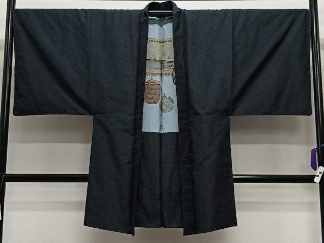 Other - 平和屋着物∞男性　長羽織　髭紬地　褐返色　正絹　逸品　CABE4877ua