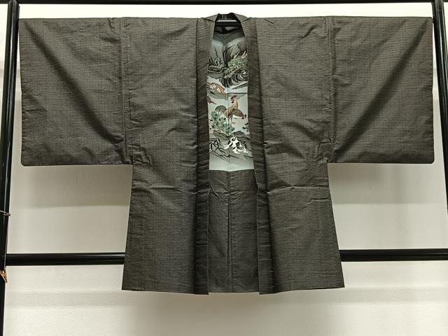 Other - 平和屋着物∞男性　羽織　本場大島紬　100亀甲　総詰め　龍　虎　猿　正絹　逸品　CABE4848ua