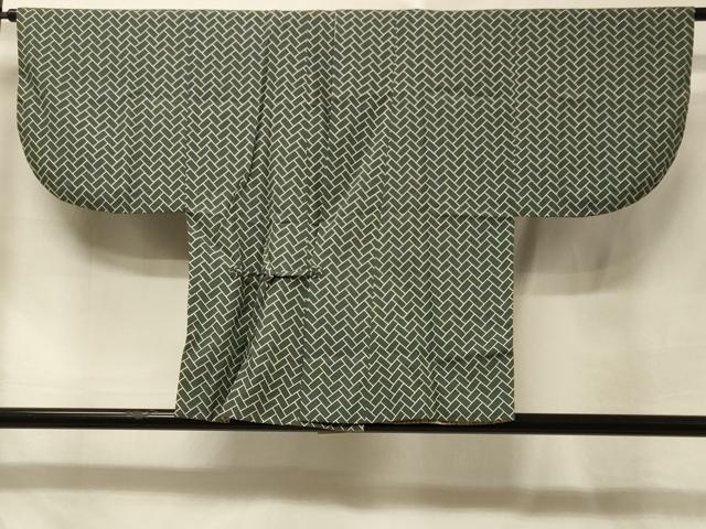 平和屋着物＃男性　道中着　リバーシブル　檜垣文　正絹　逸品　CABE5557in