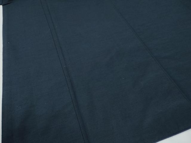 平和屋着物●男性　紬　アンサンブル　色無地　留紺色　正絹　逸品　CABE2410yc 3