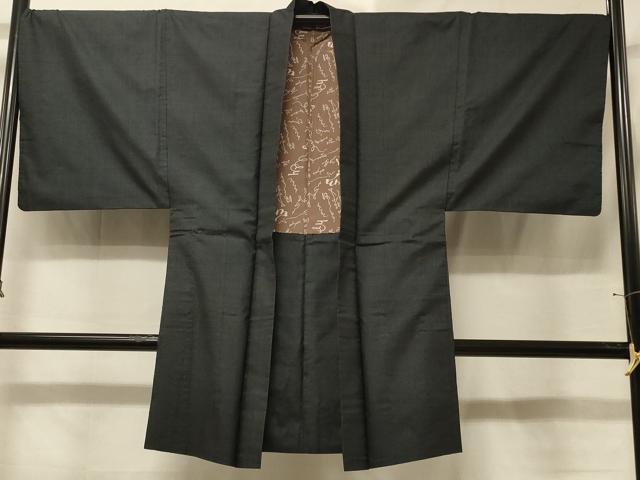 平和屋着物＃男性　本場大島紬　長羽織　80亀甲　総詰め　正絹　逸品　CABE5468in