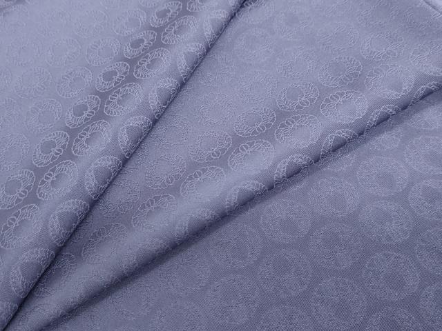 乐天商城 - 平和屋着物●上質な色無地　下がり藤　上がり藤地紋　薄鼠色　正絹　逸品　DABC2798ud