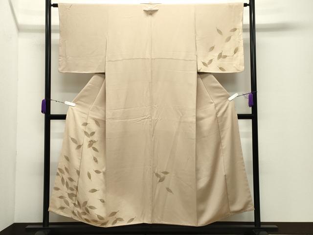 乐天商城 - 平和屋着物●訪問着　刺繍　舞葉花文　暈し染め　金糸　正絹　逸品　未使用　CABD9152gh