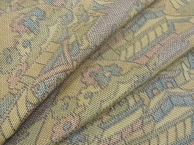 乐天商城 - 平和屋着物■上質な紬　風景花文　逸品　cf3913