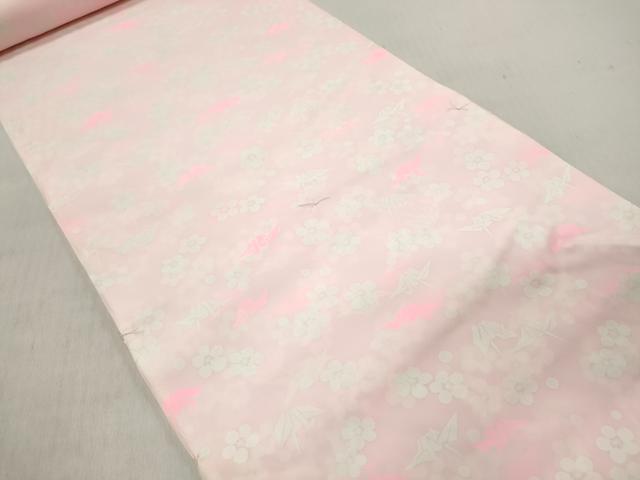平和屋の平和屋着物▼長襦袢 反物 着尺 折り鶴梅文 未使用 DABE3242we｜アングル2