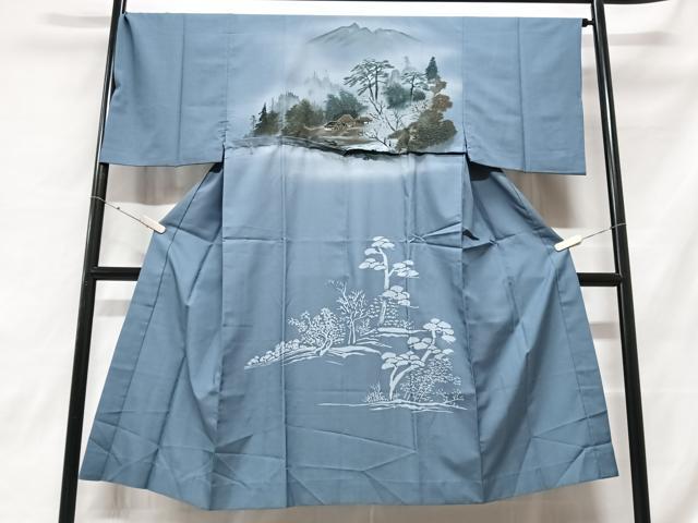 Uramono - 平和屋着物■男性　長襦袢　無双仕立て　風景文　暈し染め　洗える着物　CABF5034xe