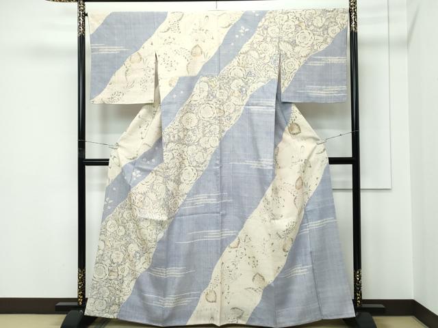 Kimono - 平和屋着物●極上　染織の名門　しょうざん 生紬　訪問着　絞り　辻が花　三越扱い　逸品　CZAA5359s6