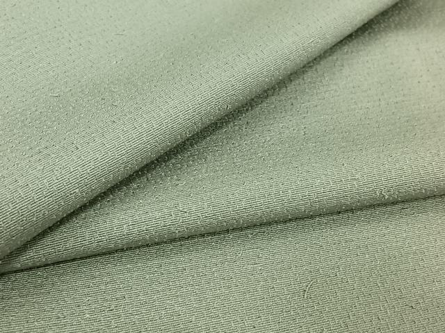 Uramono - 平和屋着物▽男性　紬　単衣　千草鼠色　キングサイズ　正絹　逸品　AABH5594jh