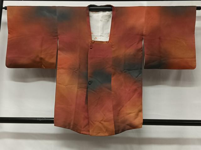 平和屋着物＃道行コート　霞文　暈し染め　正絹　逸品　CABC2987ua