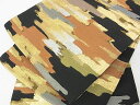 平和屋着物■六通柄袋帯 霞文 黒地 金銀糸 逸品 sf1467(4)