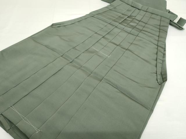 Full-Length Under-Kimono - 平和屋着物●男性　馬乗り袴　色無地　水浅葱色　正絹　逸品　未使用　AABH3719cs
