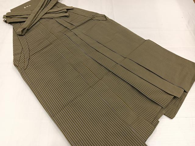 Uramono - 平和屋着物●男性　馬乗り袴　縞　正絹　逸品　AABH5356ph