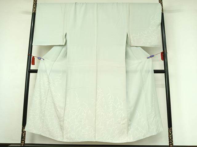 Uramono - 平和屋着物▽男性　訪問着　単衣　草葉文　キングサイズ　正絹　逸品　AABI4675jh
