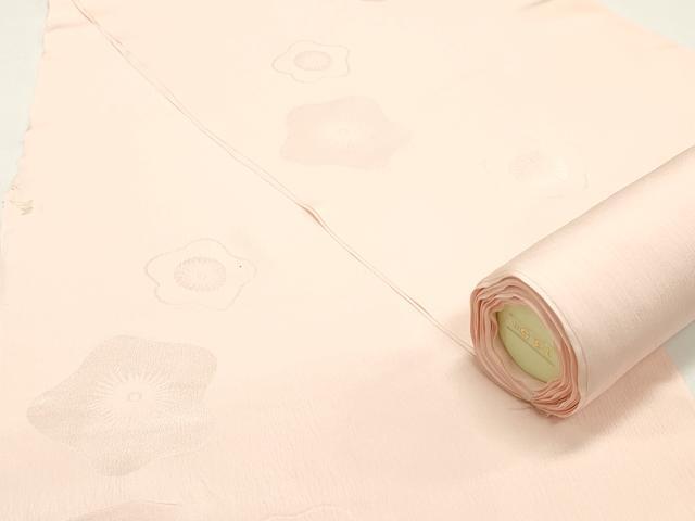 ■■■　サイズ　■■■ 長さ　　着尺分あり 幅　　　約35.5cm ■■■　商品詳細　■■■ 【正絹・未使用】 状態は特に目立ったシミ汚れなどもなく大変良い状態です。 大変上質な逸品になります。 お安く出品致しますので、是非この機会にいかがでしょうか？ ■■■　注意事項　■■■ ■モニター発色の具合により色合いが異なる場合がございます。 ■寸法は多少の誤差が生じる場合がございますのでご了承ください。 ■縫込みの長さが左右非対称の場合は短い部分を記載しております。 左右非対称であってもご返品・お値引き等の保証は出来かねますので、ご了承の上ご購入をお願い致します。 ■シミ等のチェックには注意を払っておりますが、見落としがある場合もございますし、個人の見解も様々ですので神経質な方のご購入はお控えください。 ■箪笥に入っておりました着物や帯なので畳みシワや匂いがあるものもございます。 ■お休みは基本的に土日祝となりますが、その他臨時でお休みする場合がございますのでご了承ください。 ■商品の発送は平日のみの発送となります。 ■夜間と土曜、日曜日はお問い合わせの回答が遅れる場合がございます。 ■当店では、お直し、紋入れ、お手入れ等は承っておりません。 ■生地の状態（ヤケ、経年劣化等）によってはサイズ直しが出来ない場合がございます。 その点もどうかご了承のうえ、ご購入をお願いいたします。 ■弊社で取り扱う商品は一点ものにつき、時期や在庫状況に応じて金額が変更となる場合がございます。 ■検針は行っておりません。予めご了承いただきますようお願いいたします。 ■【洗える着物】と記載のある商品におきましては、商品お届け後に洗濯を行ってしまってからのご返品にはご対応しかねます。 念の為、専門店でのお手入れをお願いいたします。 ■着物のサイズ目安は下記を参考ください↓ ＜女性着物＞　お端折り次第で＋5cm　−1cmが着用可能サイズ 　例）身丈170cmの場合、身長160cm〜175cm ＜男性着物＞　身丈＋約25cm〜27cm程が適応身長 　例）身丈155cmの場合、身長180〜182cm