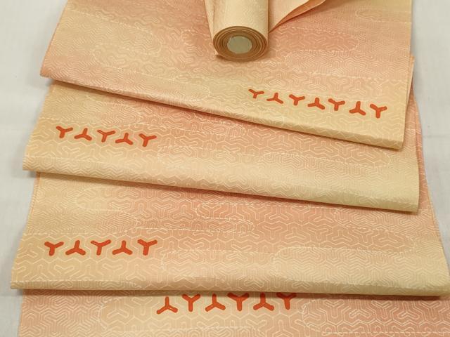 平和屋着物▼羽織・コート　反物　羽尺　エ霞毘沙門亀甲　暈し染め　逸品　未使用　DABE3118we