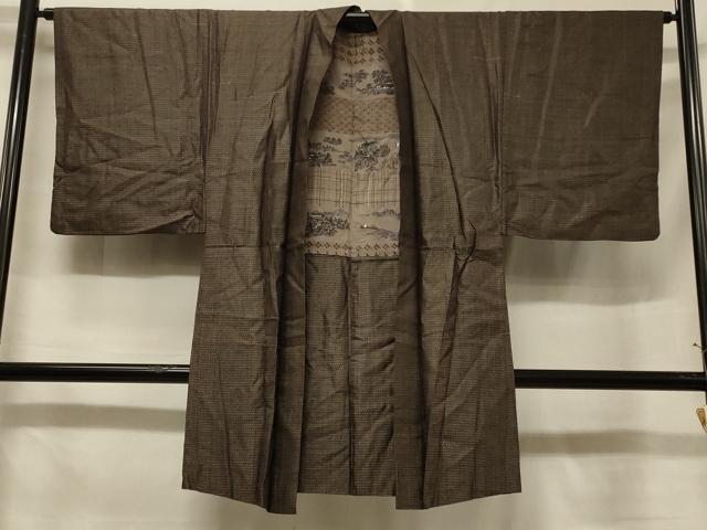 Other - 平和屋着物＃男性　本場大島紬　長羽織　絣文様　正絹　逸品　CABF1348in