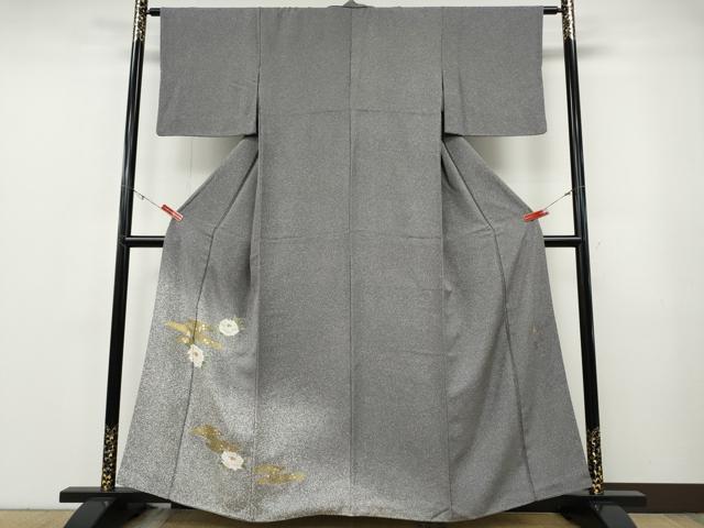 Rakuten - 平和屋着物●京友禅の第一人者　松井青々　色留訪問着　エ霞花文　たたき染め　金銀彩　正絹　逸品　CABF3245ut