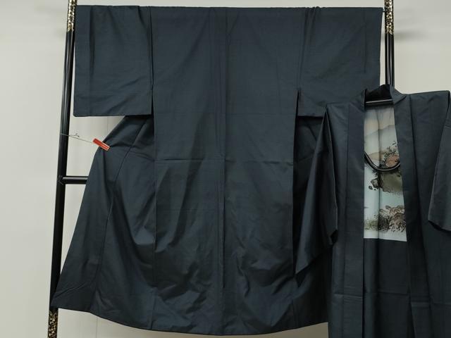 平和屋着物●男性　本場大島紬　アンサンブル　100亀甲　総詰め　正絹　逸品　CABF3259ut