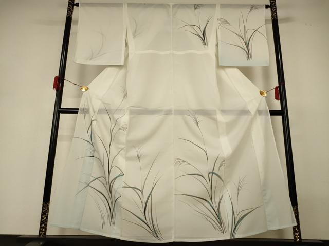 平和屋着物＊夏物　訪問着　絽　薄文　暈し染め　洗える着物　AABH3901jd
