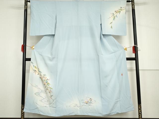 平和屋着物●本加賀友禅作家　笠瀬治夫　訪問着　流水