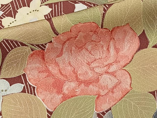 小紋　薔薇　バラ地紋　横縞　ぼかし　着物　015b p 楽天市場】小紋 薔薇の通販