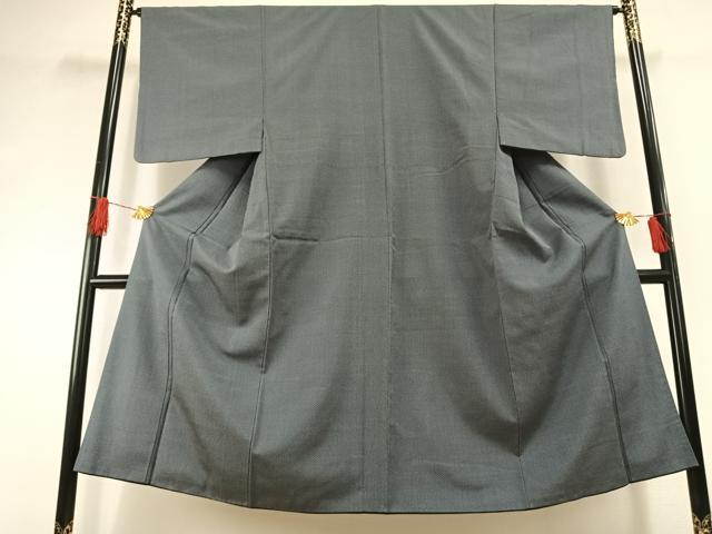 平和屋着物●男性　お召　蚊絣　正絹　逸品　AABI1496fy