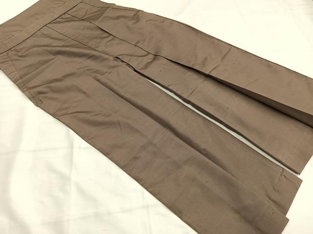 Other - 平和屋着物●男性　野袴　銀煤竹色　正絹　逸品　AABI1455fy