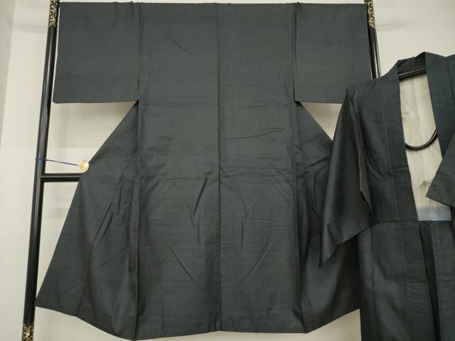 平和屋着物●男性　本場大島紬　アンサンブル　亀甲絣　正絹　逸品　AABG6927ck