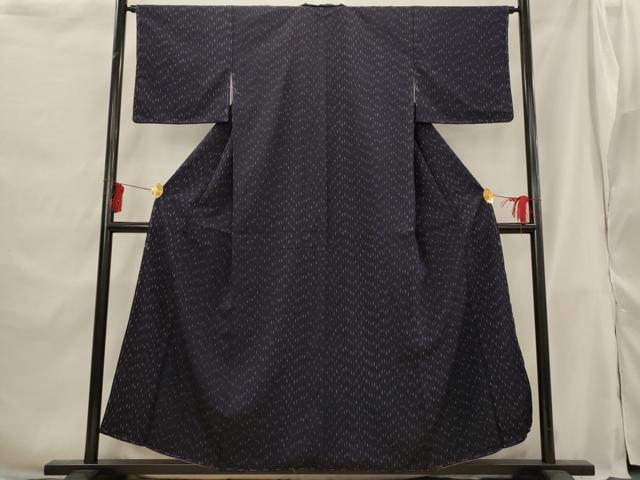Full-Length Under-Kimono - 平和屋着物■上質な小紋　幾何学文様　正絹　逸品　未使用　AABG9409st