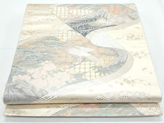 Rakuten - 平和屋着物◎六通柄袋帯 桃山絵巻 金糸 正絹 逸品 CABG2414th
