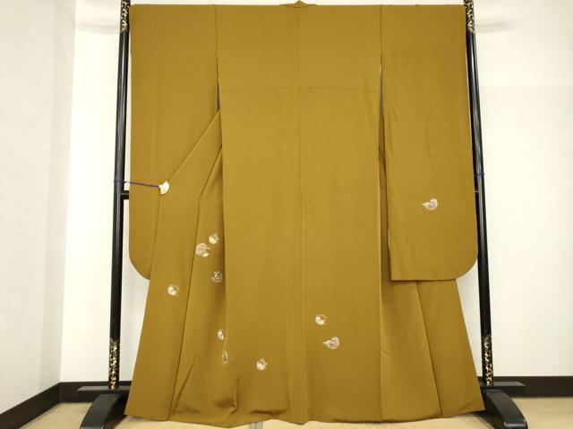 Full-Length Under-Kimono - 平和屋着物●豪華振袖　刺繍　雪輪花文　正絹　逸品　AABH8405ck