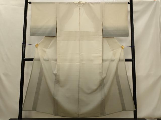 平和屋着物＊夏物　訪問着　紗紬　霞文　暈し染め　正絹　逸品　AABK2988st