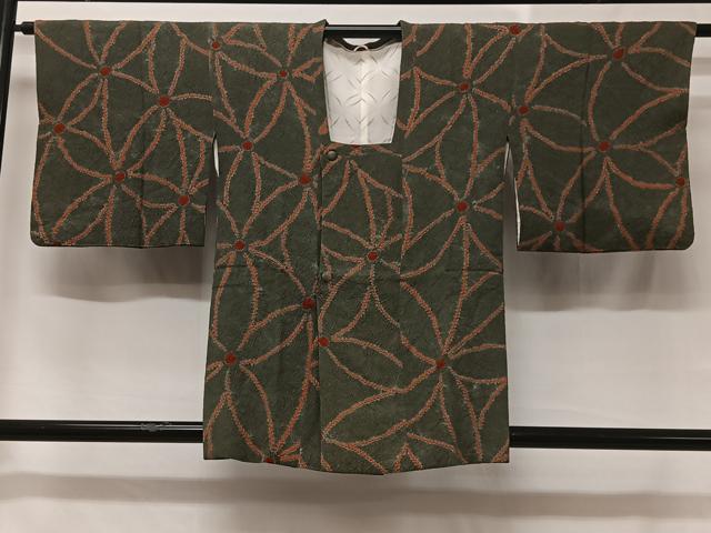 平和屋着物＃道行コート　絞り　舞花文　正絹　逸品　CABC2984ua