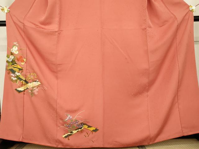 平和屋の平和屋着物●訪問着　総刺繍　駒刺繍　草花文　正絹　逸品　AABL1193cs｜アングル3