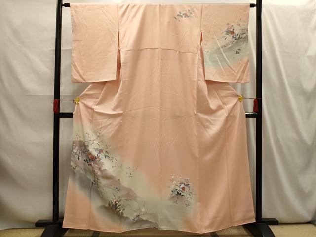 Rakuten - 平和屋着物■訪問着 風景文 暈し染め 金銀彩 正絹 逸品 AABI4093sx