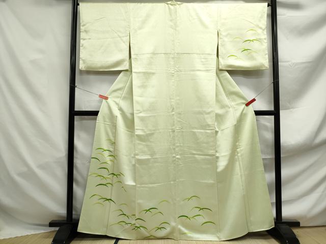 平和屋着物■訪問着 芝草文 正絹 逸品 DABF4983qa