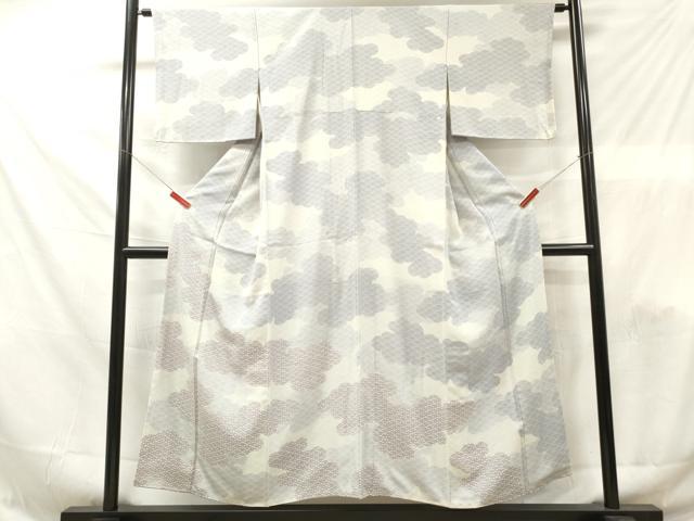 平和屋着物■訪問着 雲取り青海波文 正絹 逸品 DABF6126zy